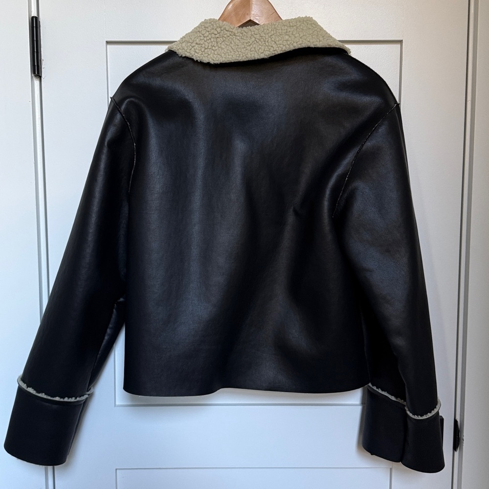 Modern Citizen Bonnie Shearling-Collar Coat - Black - XS - Picture 3 of 3